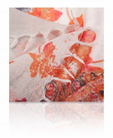 Палантин Женский ZW-JEWEL.FLOWER/SILVER